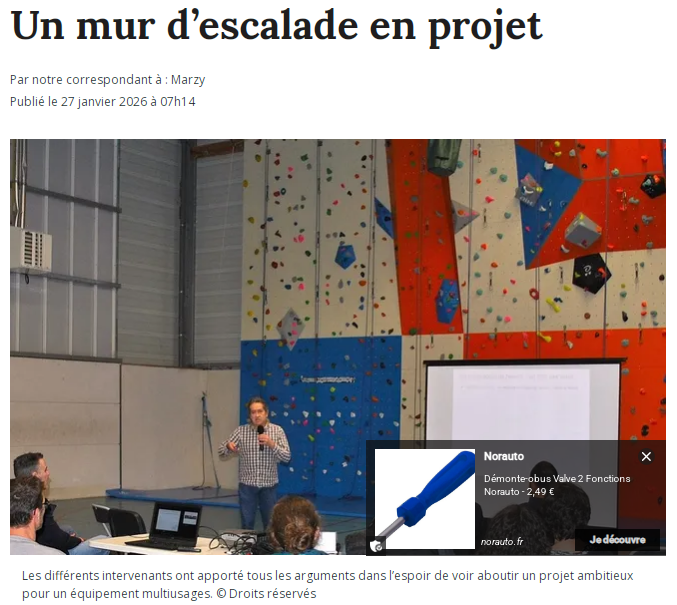 Article dans le Journal du Centre